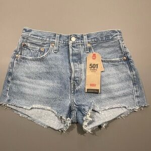 Levi's 501 Light Blue Jean Shorts